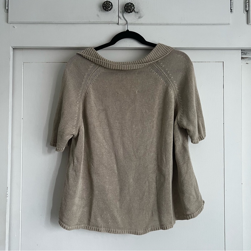Cordera Linen Polo - Toasted - Picture 2 of 7